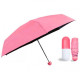 Компактна парасолька в капсулі-футлярі Рожевий, маленька парасолька в капсулі. Колір: рожевий