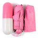 Компактна парасолька в капсулі-футлярі Рожевий, маленька парасолька в капсулі. Колір: рожевий