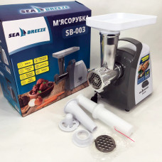 М'ясорубка SeaBreeze SB-003, електрична м'ясорубка з насадками, багатофункціональна електрична.