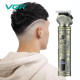 Акумуляторна машинка для стрижки волосся VGR V-962 тример для бороди та вусів зі змінними насадками 1-7 мм
