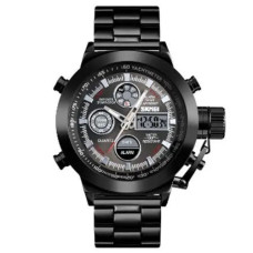 Годинник наручний чоловічий SKMEI 1515BK BLACK, годинник наручний електронний тактичний. Колір: чорний