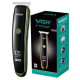 Тример для стрижки волосся та бороди VGR V-966 LED Display, професійна електробритва. Колір: зелений