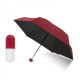 Компактна парасолька в капсулі-футлярі Червона, маленька парасолька в капсулі. Колір червоний