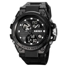 Годинник наручний чоловічий SKMEI 2031BK BLACK, чоловічий тактичний годинник, протиударний годинник. Колір: чорний