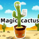 Танцюючий кактус співаючий 120 пісень з підсвічуванням Dancing Cactus TikTok іграшка Повторюшка кактус