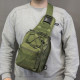 Якісна тактична сумка, укріплена чоловіча сумка, рюкзак тактична слінг. Колір: хакі