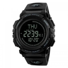 Годинник наручний чоловічий SKMEI 1290BK з компасом, наручний годинник для військових. Колір: чорний