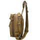 Якісна тактична сумка, укріплена чоловіча сумка, рюкзак тактична слінг. Колір: койот