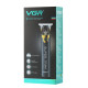Машинка для стрижки VGR V-082 акумуляторна бездротова професійна + 3 насадки триммер для волосся