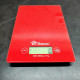 Ваги кухонні DOMOTEC MS-912 Glass, ваги харчові, кулінарні ваги, компактні ваги. Колір: червоний
