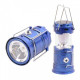 Туристичний ліхтар-лампа на сонячній батареї з функцією павербанку CAMPING MH-5800T. Колір: синій