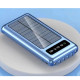 Портативний зарядний пристрій на 20000mAh, Power Bank на сонячній батареї, для планшета. Колір: синій