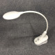 Настільна акумуляторна лампа світильник Tedlux TL-1009 LED на гнучкій ніжці та прищіпці