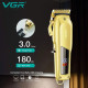 Машинка для стрижки VGR Professional Hair Clipper V-278 GOLD, домашня машинка для стрижки волосся