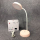 Настільна акумуляторна лампа MS-13, лампа для шкільного столу, лампа на тумбочку. Колір: рожевий