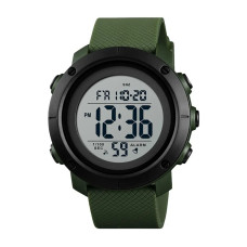 Годинник наручний чоловічий SKMEI 1434AGWT ARMY GREEN-WHITE, годинник армійський оригінал. Колір: зелений