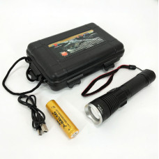 Тактичний ліхтар Police BL-A92-P50, сильний ліхтарик, світлодіодний ліхтарик ручний акумуляторний портативний