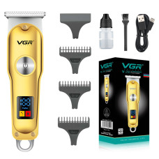 Тример для волосся та бороди VGR V-290 LED Display 3 насадки