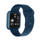 Smart Watch T80S, два браслети, температура тіла, тиск, оксиметр. Колір: синій