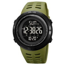 Годинник наручний чоловічий SKMEI 2070AG ARMY GREEN, армійський годинник протиударний. Колір: зелений