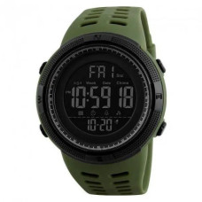 Годинник наручний чоловічий SKMEI 1251AG ARMY GREEN, годинник наручний електронний тактичний. Колір: зелений