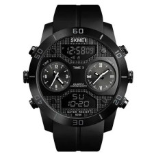 Годинник наручний чоловічий SKMEI 1355BK, протиударний годинник, годинник для військовослужбовців. Колір: чорний