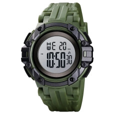 Годинник наручний чоловічий SKMEI 1545AG ARMY GREEN, армійський годинник протиударний. Колір: зелений