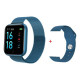 Smart Watch T80S, два браслети, температура тіла, тиск, оксиметр. Колір: синій