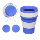 Кухоль туристичний (складний/силіконовий), стаканчик силіконовий, кружки для походу. Колір: синій