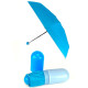 Компактна парасолька в капсулі-футлярі синій, маленька парасолька в капсулі. Колір: блакитний